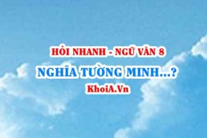 Nghĩa tường minh là gì? Nghĩa hàm ẩn là gì? Ví dụ? Ngữ Văn lớp 8